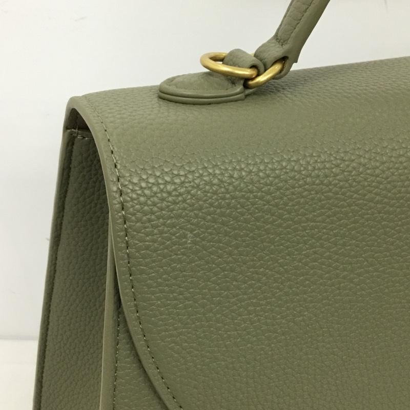 ミラオーウェン Mila Owen ショルダーバッグ ショルダーバッグ 09WGB252515 キャンバスショルダー付きメタルハンドバッグ 2WAY フェイクレザー ONE SIZE 無地 カーキ / カーキ / X 金 / ゴールド /  レディース USED 古着 中古 10143771