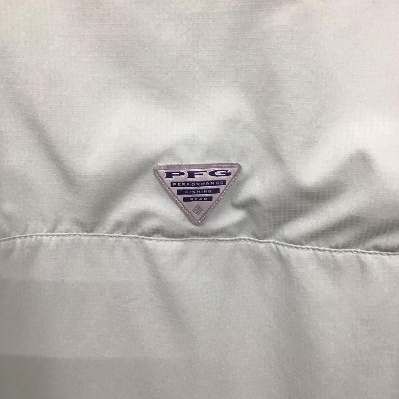 コロンビア Columbia シャツ、ブラウス 長袖 長袖シャツ カラーシャツ ボタンダウンシャツ M ロゴ、文字 緑 / グリーン /  メンズ USED 古着 中古 10132429