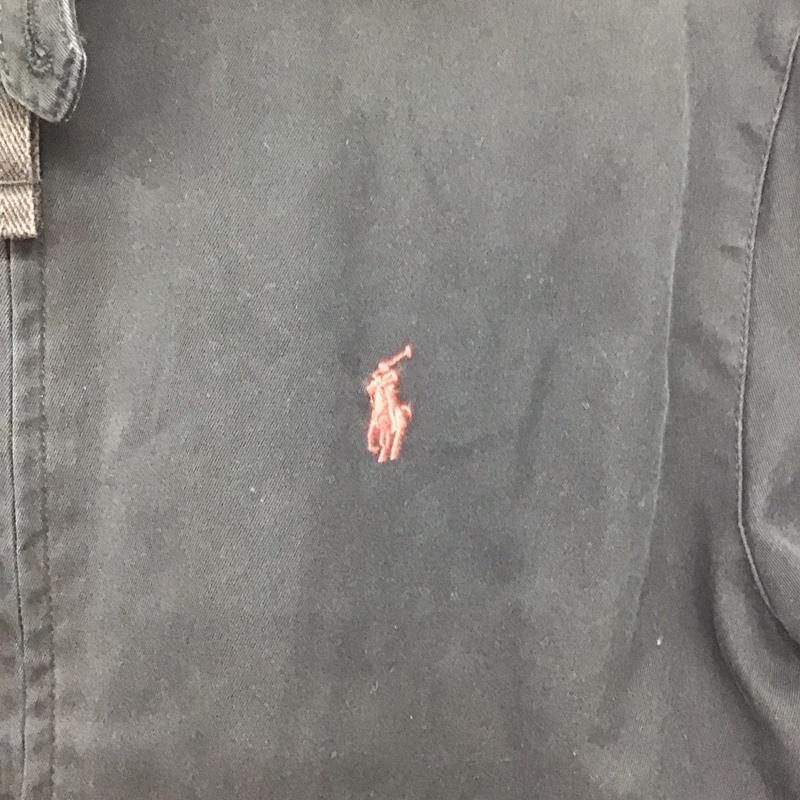 ポロバイラルフローレン Polo by RALPH LAUREN ジャケット、上着 ジャケット、ブレザー ジップアップジャケット アウター カラージャケット M ロゴ、文字 黒 / ブラック /  メンズ USED 古着 中古 10144791