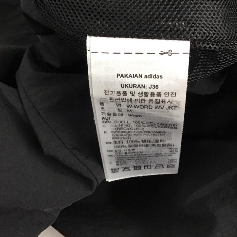 アディダス adidas ジャケット、上着 ジャケット、ブレザー 2fk001 ジップアップジャケット ナイロンジャケット アウター ロゴ、文字 黒 / ブラック /  メンズ USED 古着 中古 10130704