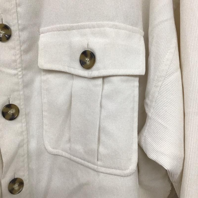 ジーナシス JEANASIS シャツ、ブラウス 長袖 FREE 無地 白 / ホワイト /  レディース USED 古着 中古 10140633