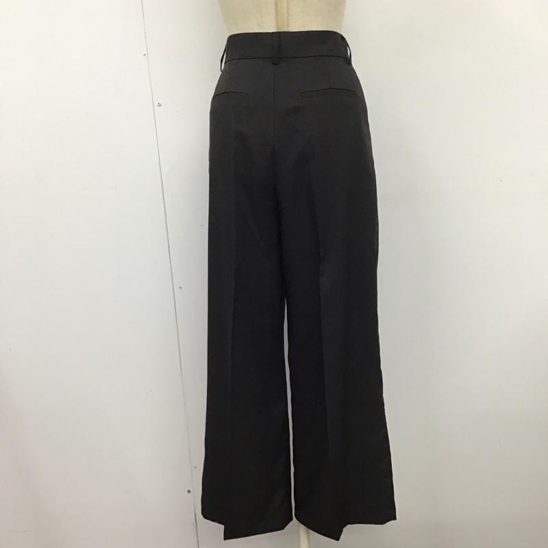 ナイロ nairo ボトムス ボトムス NPT2109204 ワイドパンツ タックパンツ スラックス S 無地 黒 / ブラック /  レディース USED 古着 中古 10119388
