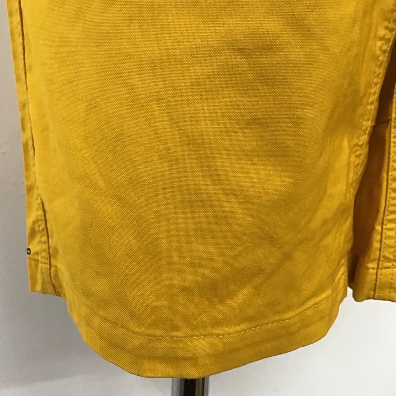 コロンビア Columbia パンツ ショートパンツ ショートパンツ ハーフパンツ カジュアルパンツ L ロゴ、文字 黄 / イエロー /  メンズ USED 古着 中古 10114569