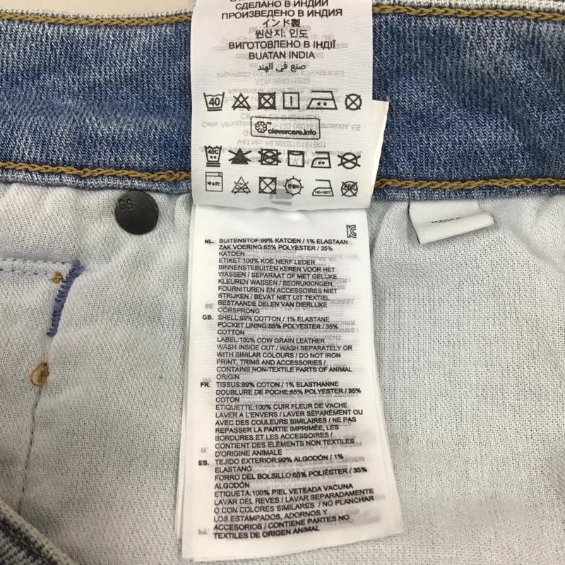 ジースターロゥ G-STAR RAW パンツ デニム、ジーンズ デニムパンツ ストレートパンツ ワイドパンツ カジュアルパンツ 34 無地 インディゴ / インディゴ /  メンズ USED 古着 中古 10113593