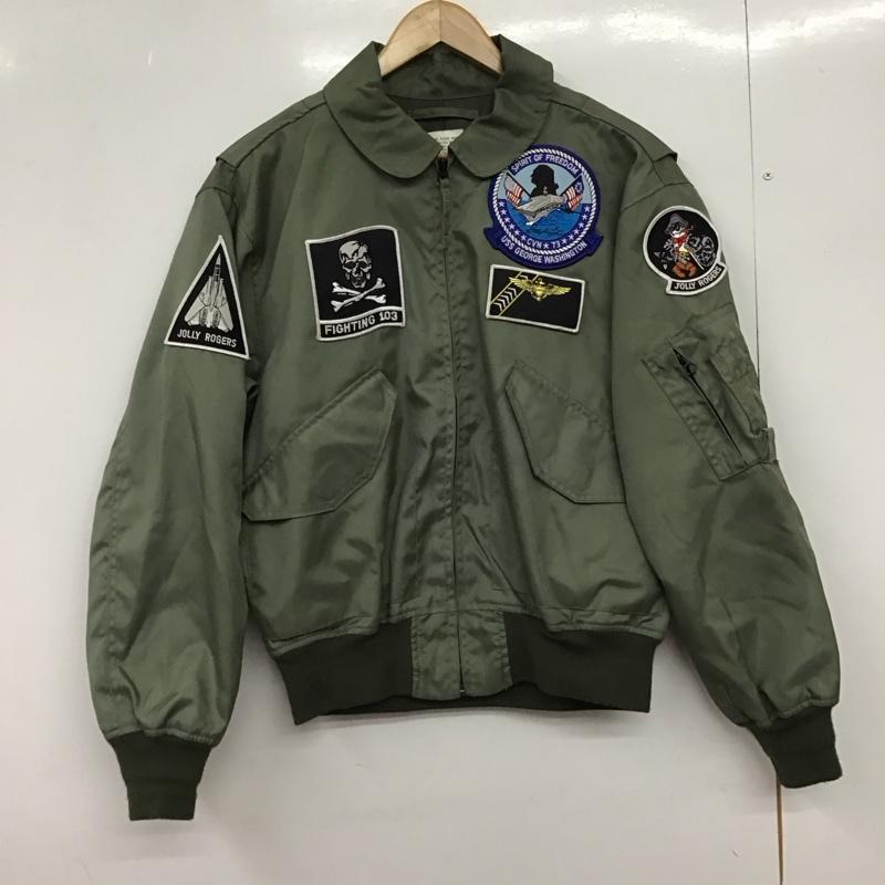 ヒューストン HOUSTON ジャケット、上着 ジャンパー、ブルゾン ミリタリージャケット cwu-36p アウター 36 ロゴ、文字 カーキ / カーキ /  メンズ USED 古着 中古 10149592