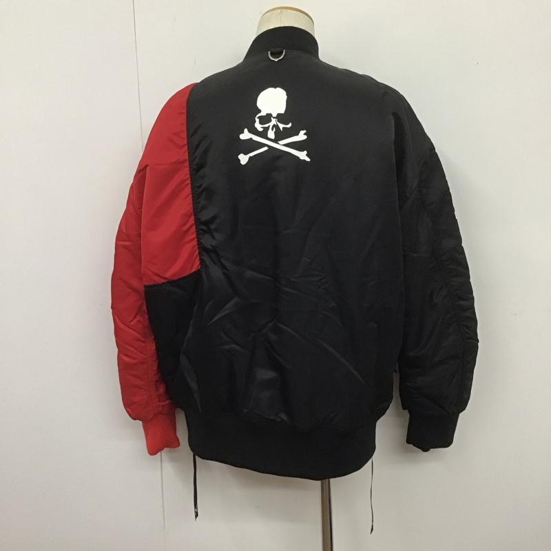 アルファインダストリー Alpha Industries ジャケット、上着 ジャンパー、ブルゾン ALPHA INDUSTRIES×C2H4×mastermind コラボ MA-1ジャケット ジップアップジャケット リバーシブル M ロゴ、文字 黒 / ブラック / X 赤 / レッド /  メンズ USED 古着 中古 10107503