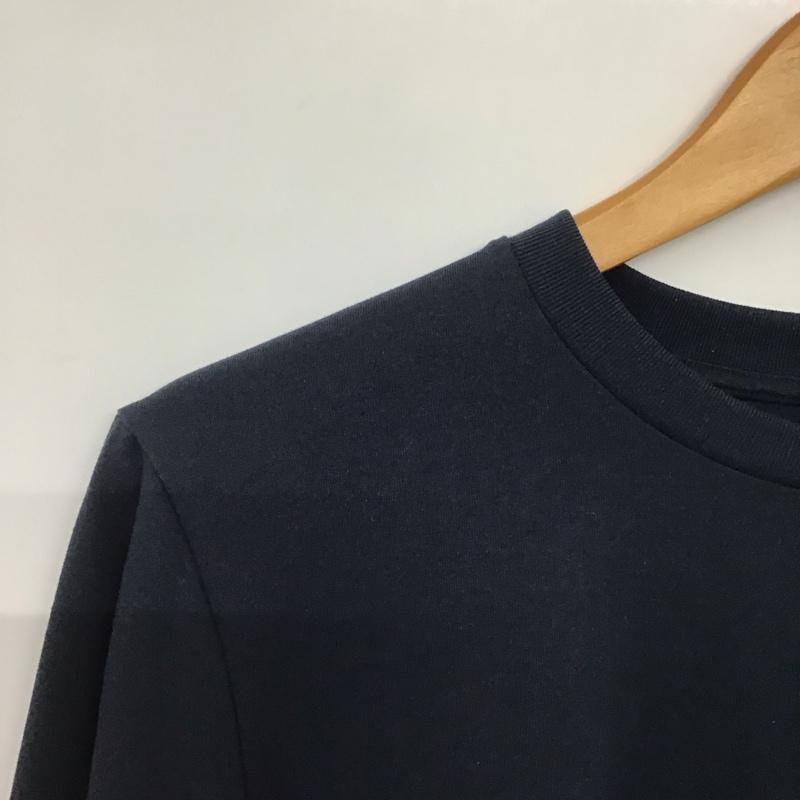 ザノースフェイス THE NORTH FACE カットソー 長袖 nt32385 長袖ロングスリーブギアパッチティー プリントTシャツ ロゴ、文字 紺 / ネイビー /  メンズ USED 古着 中古 10143674