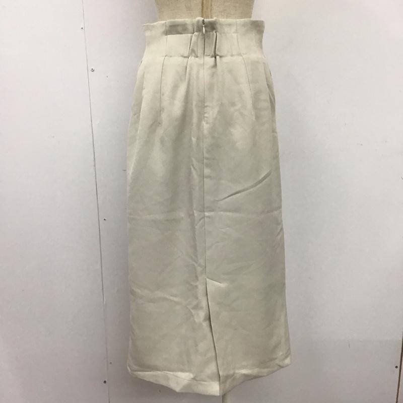 ローリーズファーム LOWRYS FARM スカート ロングスカート FREE 無地 オフホワイト / オフホワイト /  レディース USED 古着 中古 10108128