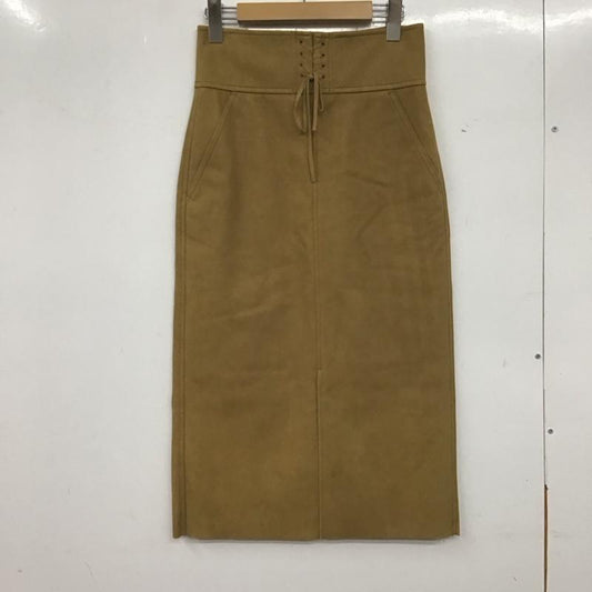 マカフィー MACPHEE スカート ロングスカート 12-05-74-053231 スエード 34 無地 キャメル / キャメル /  レディース USED 古着 中古 10138562