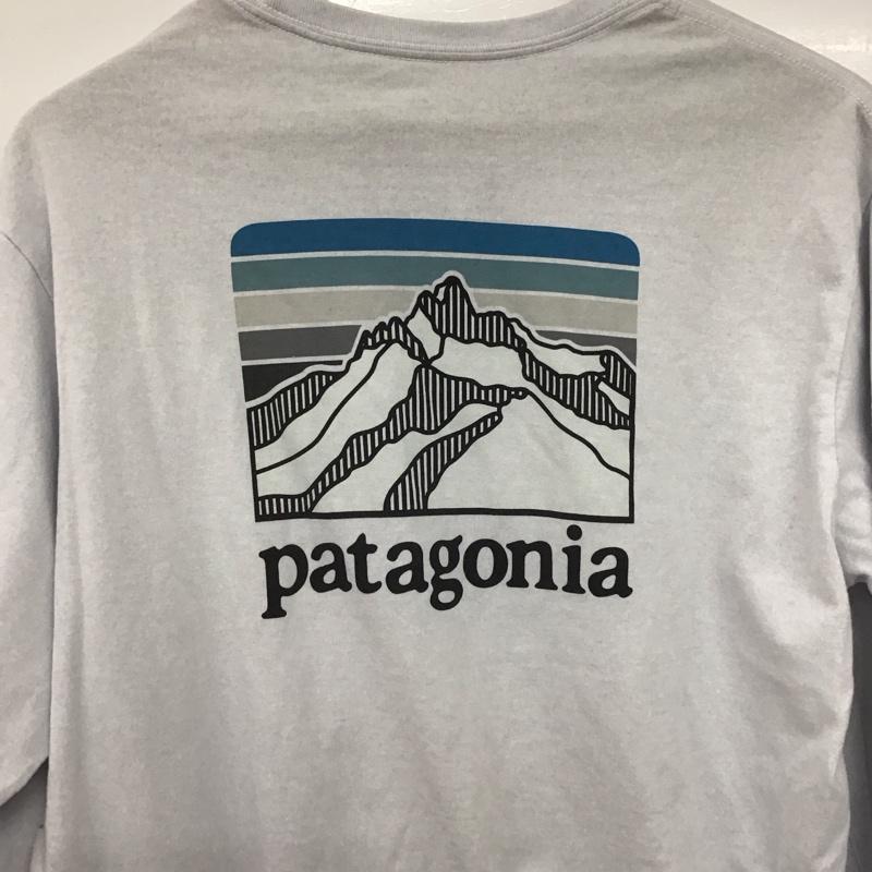 パタゴニア patagonia カットソー 長袖 38517 ロングスリーブラインロゴリッジレスポンシビリティー M ロゴ、文字 マルチカラー / マルチカラー /  メンズ USED 古着 中古 10148126