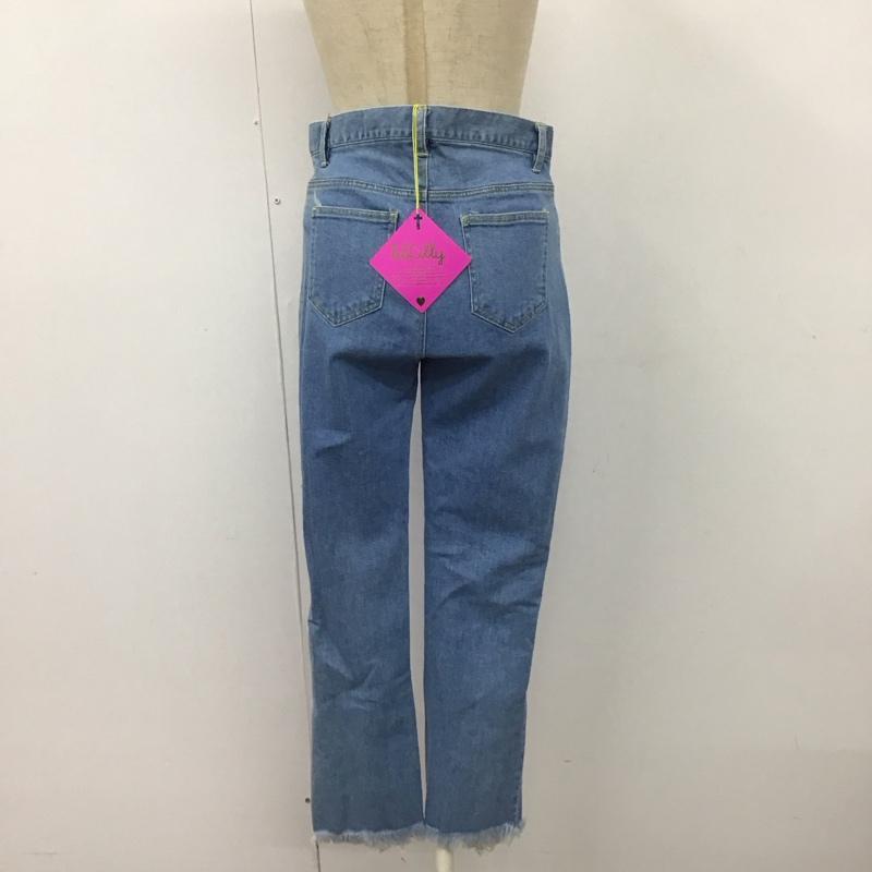 リルリリー lilLilly パンツ デニム、ジーンズ L18SS-PT201 ストレッチ M ダメージ加工 青 / ブルー /  レディース USED 古着 中古 10117236