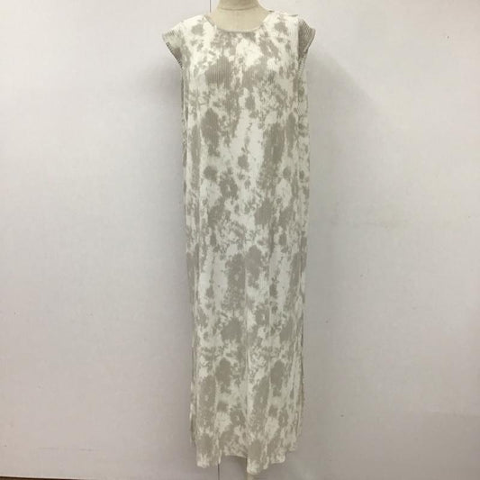 デュラス DURAS ワンピース ロングスカート D1720205 細プリーツ ノースリーブ サイドスリット FREE  灰 / グレー /  レディース USED 古着 中古 10116782