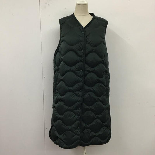 ユニクロ UNIQLO ベスト ベスト 211-460913 ウルトラライトダウンロングベスト M 無地 緑 / グリーン /  レディース USED 古着 中古 10121272