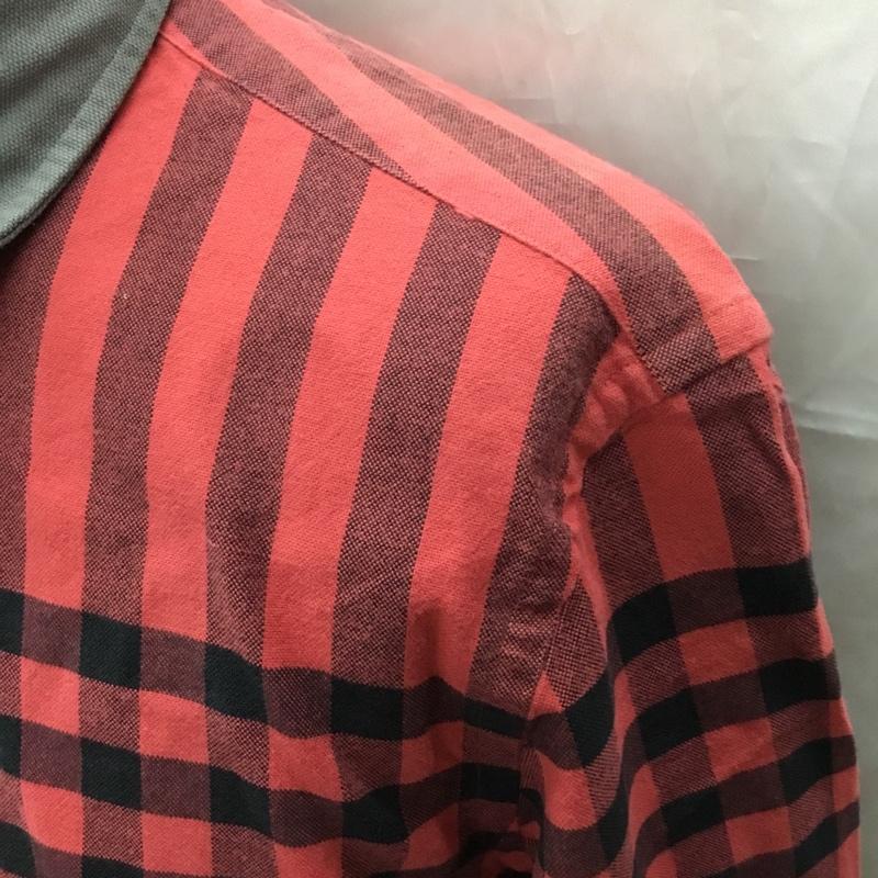 ブルックスブラザーズ BROOKS BROTHERS シャツ、ブラウス 長袖 S チェック 赤 / レッド / X 黒 / ブラック /  メンズ USED 古着 中古 10112761