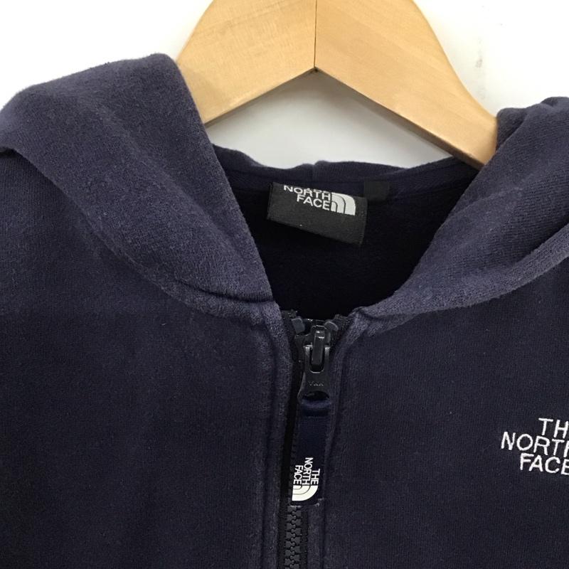 ザノースフェイス THE NORTH FACE パーカー 長袖 ジップパーカー 150cm 無地 紺 / ネイビー /  ボーイズ USED 古着 中古 10140369