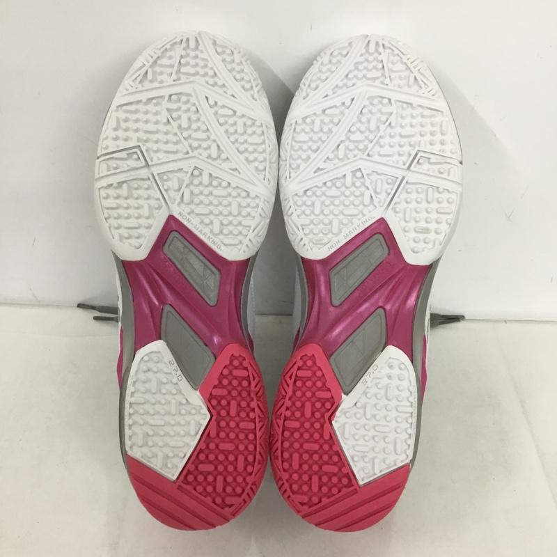 ヨネックス YONEX スニーカー スニーカー SHT103 テニスシューズ パワークッション103 箱有 27cm 27.0cm ロゴ、文字 白 / ホワイト / X 灰 / グレー / X 桃 / ピンク /  メンズ USED 古着 中古 10149919