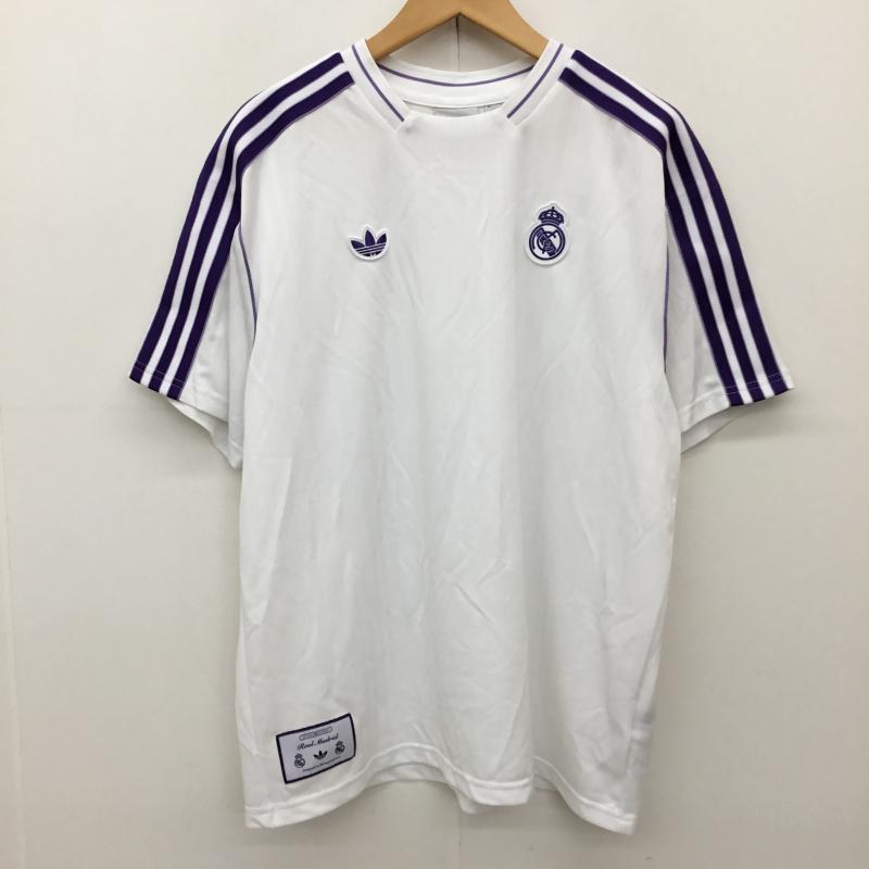 アディダス adidas カットソー 半袖 JF2581 RM TERRACE ICON レアルマドリード XL ロゴ、文字 白 / ホワイト /  メンズ USED 古着 中古 10136802