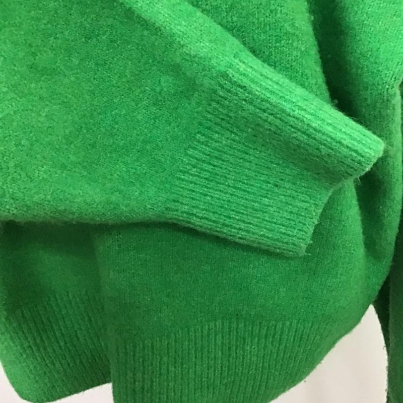ザラ ZARA ニット、セーター 長袖 5536 112 500 ハイネック タートルネック L 無地 緑 / グリーン /  レディース USED 古着 中古 10119605