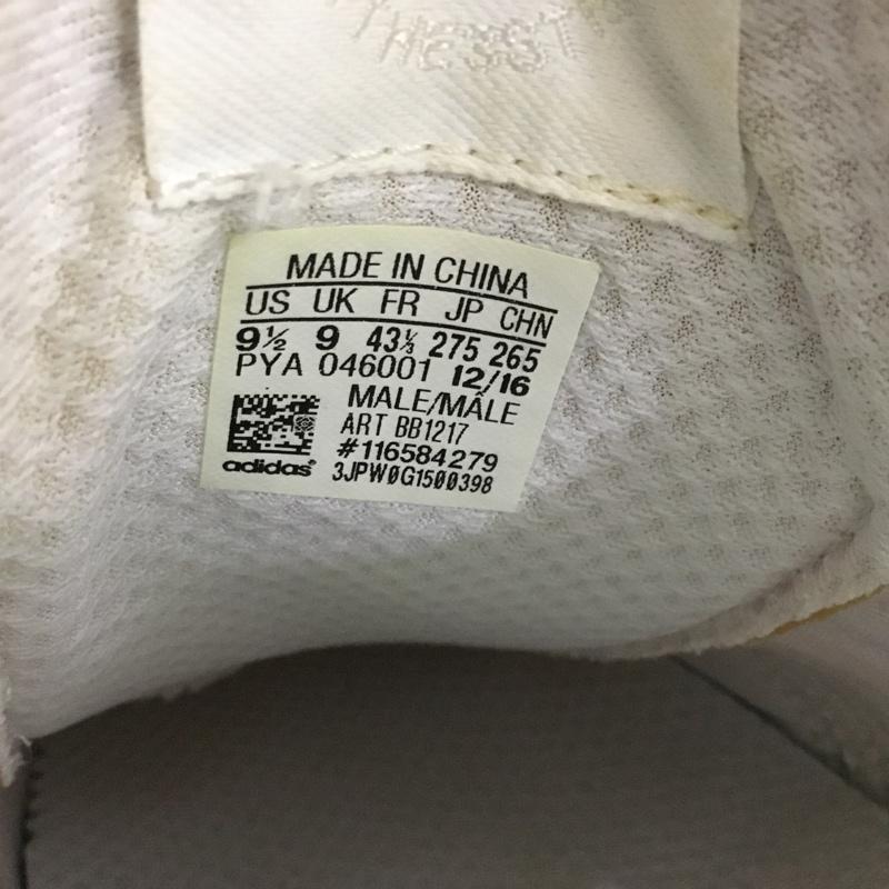 アディダス adidas スニーカー スニーカー BB1217 27.5cm 27.5cm ロゴ、文字 白 / ホワイト / X 銀 / シルバー /  メンズ USED 古着 中古 10149438