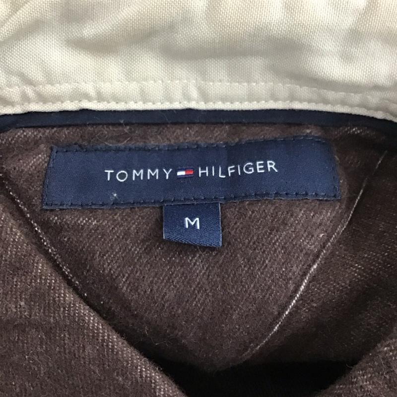 トミーヒルフィガー TOMMY HILFIGER シャツ、ブラウス 長袖 0887859447-204 起毛 M ワンポイント ダークブラウン / ダークブラウン /  メンズ USED 古着 中古 10111186