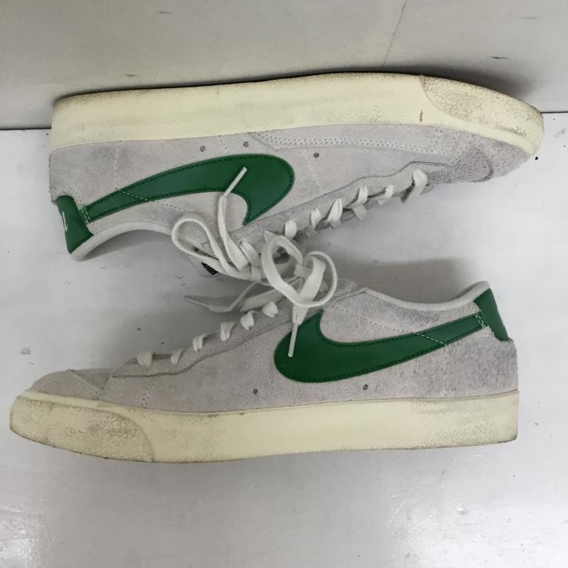 ナイキ NIKE スニーカー スニーカー HF3158-101 Blazer Low  77 Premium 28.0cm ロゴ、文字 灰 / グレー / X 緑 / グリーン /  メンズ USED 古着 中古 10144469