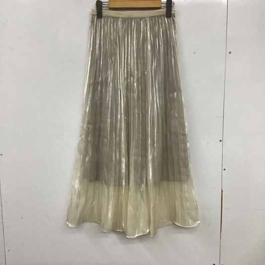 スナイデル SNIDEL スカート ロングスカート AWFS205070 シアープリーツスカート 0 無地 アイボリー / アイボリー /  レディース USED 古着 中古 10136842