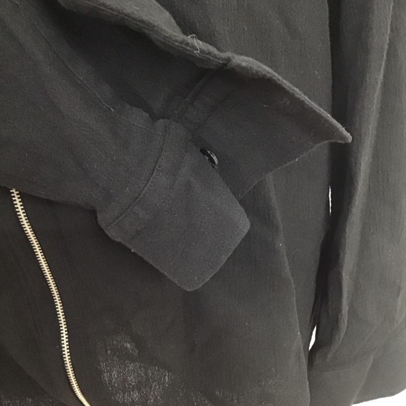 ザラメン ZARA MAN シャツ、ブラウス 長袖 ジップアップシャツジャケット ノーカラーシャツ カジュアルシャツ L 無地 黒 / ブラック /  メンズ USED 古着 中古 10110430