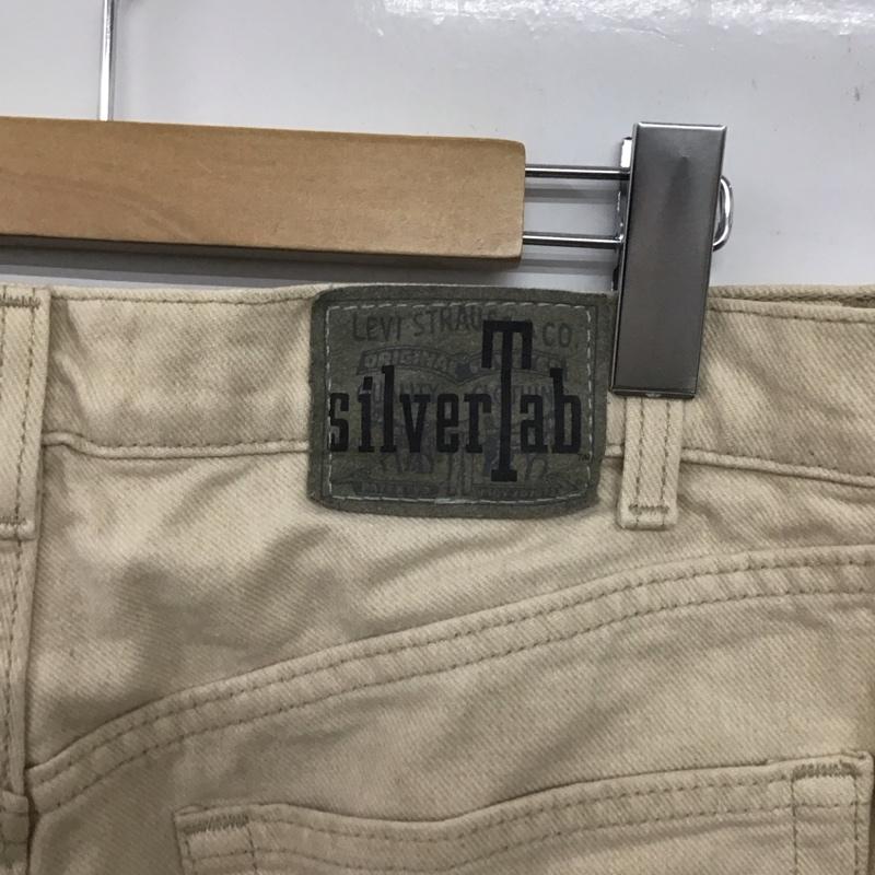 リーバイストラウスアンドコー Levi Strauss & co. パンツ デニム、ジーンズ デニムパンツ ワイドパンツ カジュアルパンツ ストレッチパンツ 36インチ ロゴ、文字 ベージュ / ベージュ /  メンズ USED 古着 中古 10149295