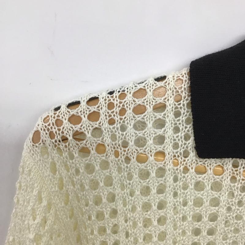 ザラ ZARA ポロシャツ 七分袖 FREE 無地 白 / ホワイト /  レディース USED 古着 中古 10133802