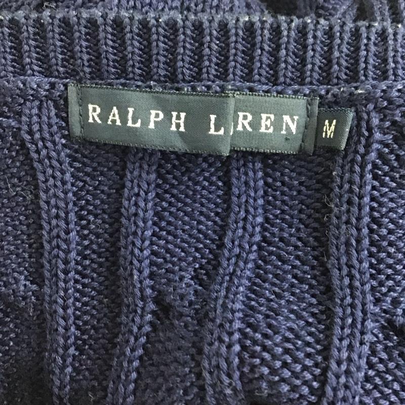 ラルフローレン RALPHLAUREN カーディガン 半袖 M レディース USED 古着 中古 10121716