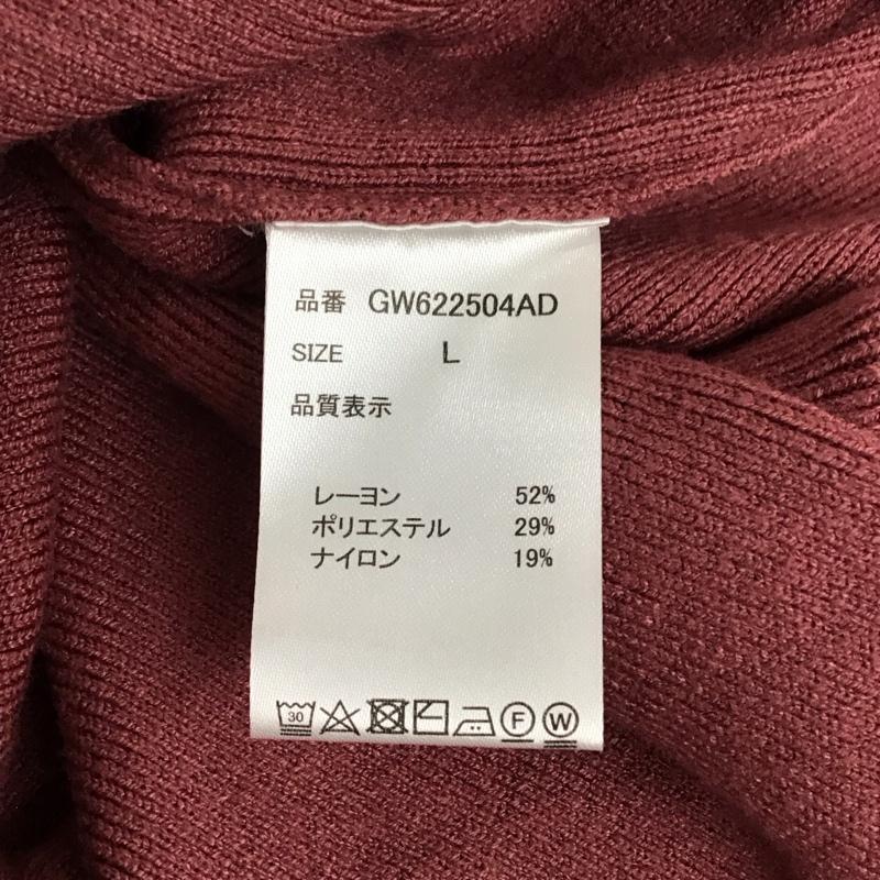 グローバルワーク GLOBAL WORK ニット、セーター 長袖 GW622504AD メルティスタンドスリットプルオーバー タグ付き L 無地 紫 / パープル /  レディース USED 古着 中古 10122070