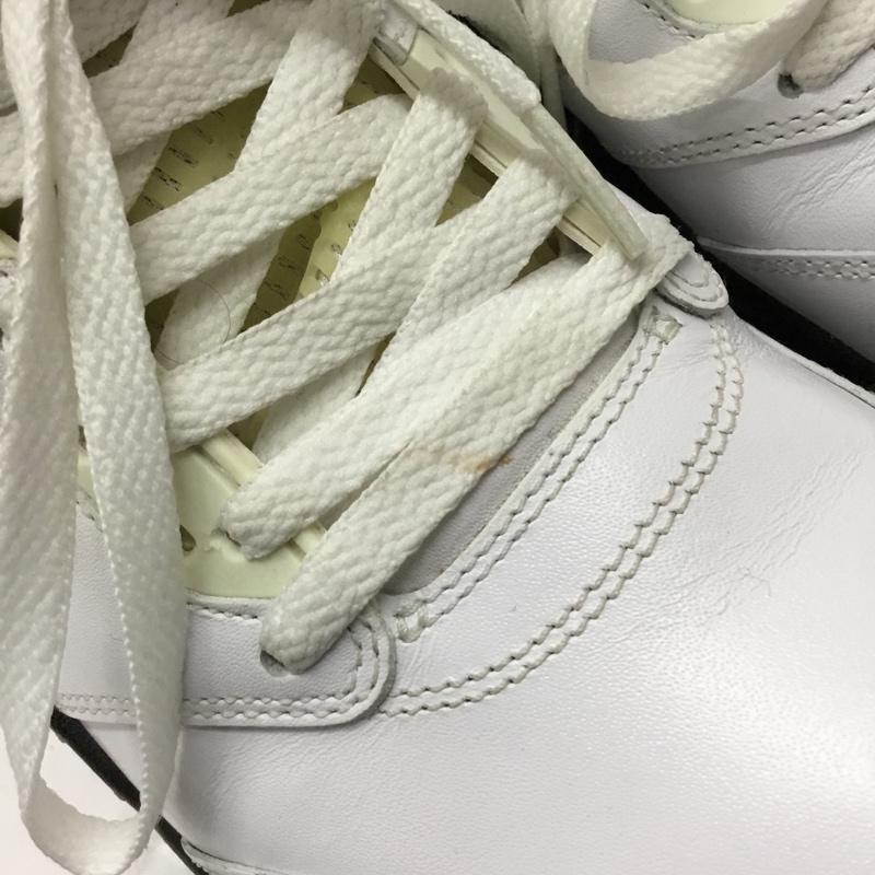 ナイキ NIKE スニーカー スニーカー 136027-100 AIR JORDAN 5 RETRO 27cm 27.0cm ワンポイント 白 / ホワイト / X 黒 / ブラック / X 赤 / レッド /  メンズ USED 古着 中古 10106630