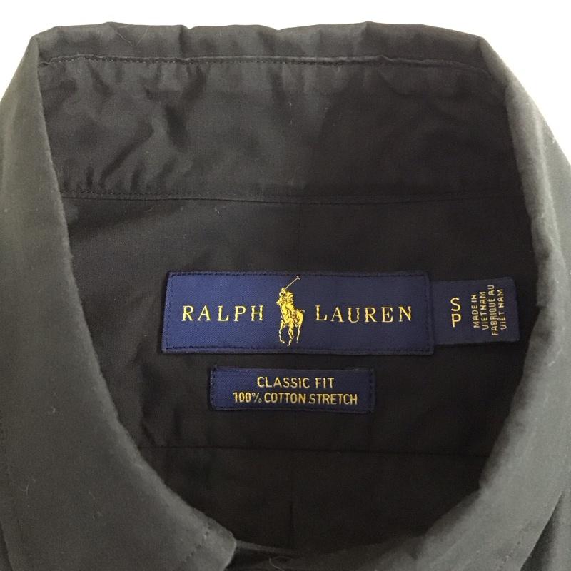 ラルフローレン RALPHLAUREN シャツ、ブラウス 長袖 ボタンダウン S ワンポイント 黒 / ブラック /  メンズ USED 古着 中古 10119821