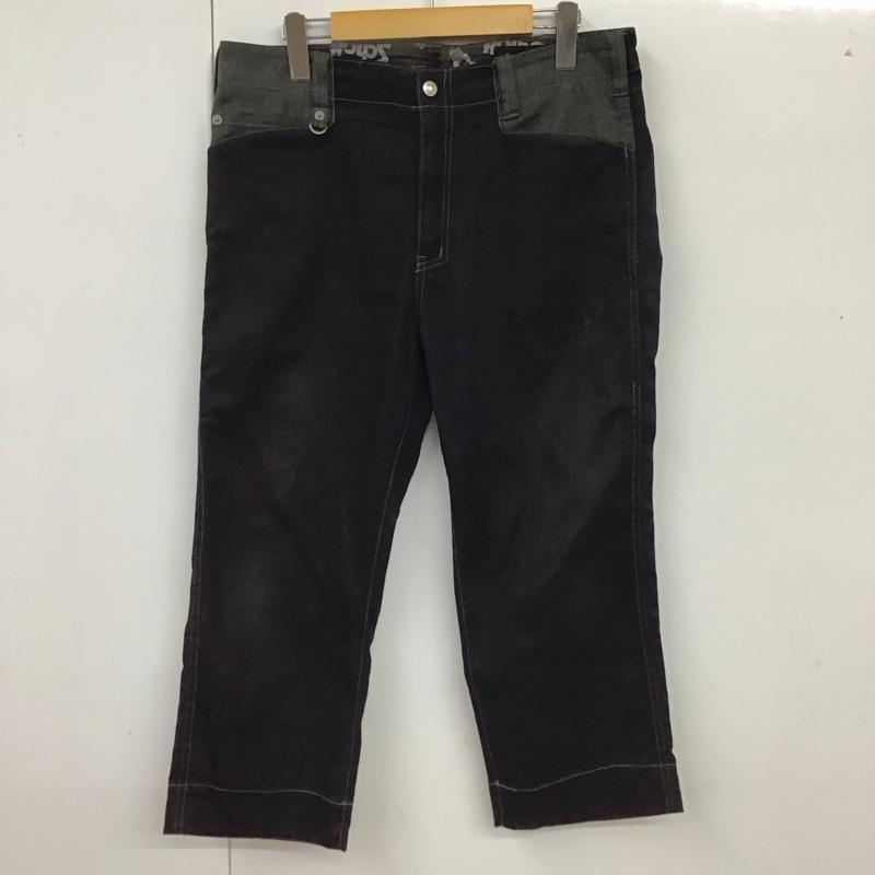 ショット schott パンツ ワークパンツ、ペインターパンツ 七分丈パンツ カジュアルパンツ ワイドパンツ 30インチ 無地 紺 / ネイビー /  メンズ USED 古着 中古 10116434