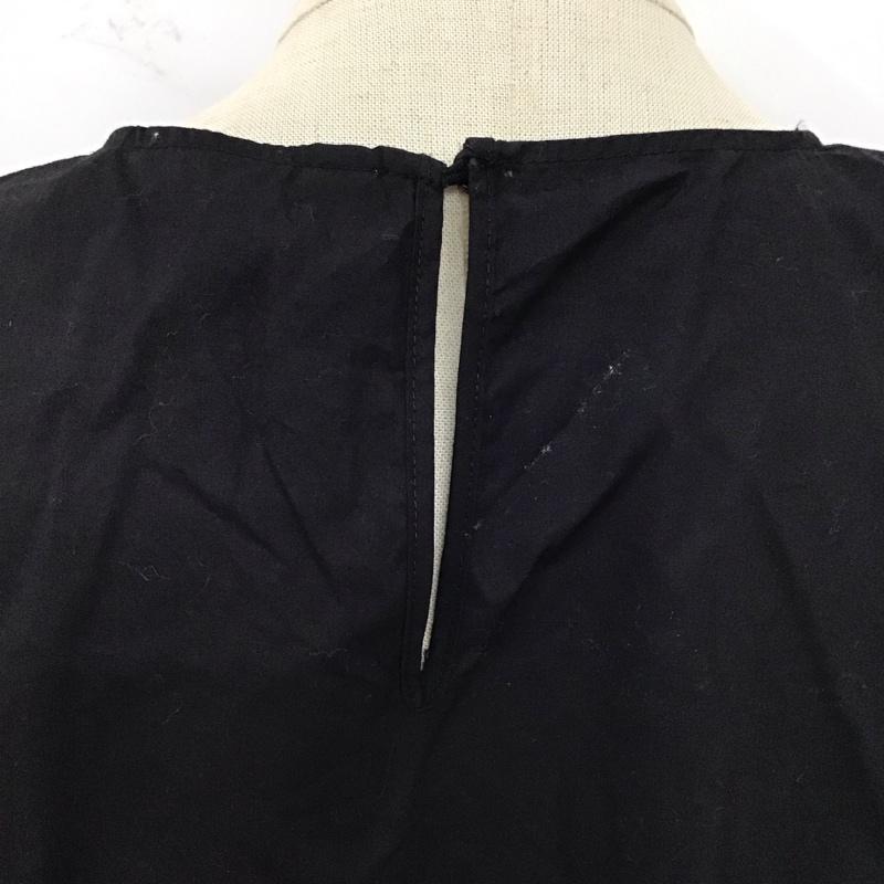 ザラ ZARA ワンピース ミニスカート 4786 103 800 長袖 チュニック レース L 無地 黒 / ブラック /  レディース USED 古着 中古 10120365