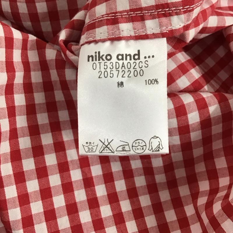 ニコアンド niko and... シャツ、ブラウス 長袖 20572200 チェック 白 / ホワイト / X 赤 / レッド /  レディース USED 古着 中古 10129157