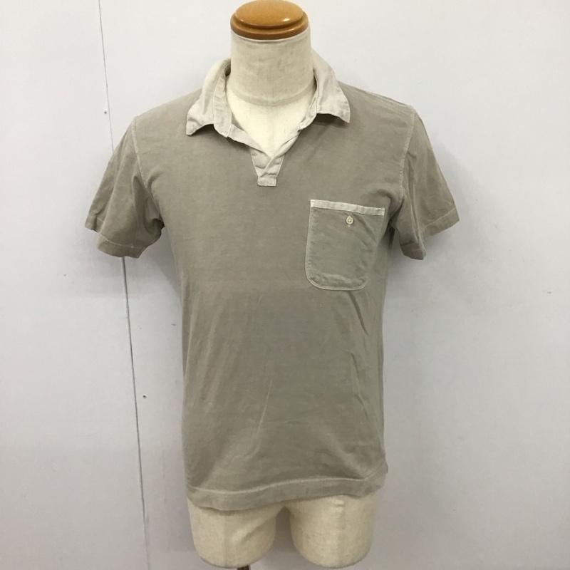 エムエイチエル MHL. ポロシャツ 半袖 半袖ポロシャツ カラーシャツ 半袖カットソー M 無地 ベージュ / ベージュ /  メンズ USED 古着 中古 10114697