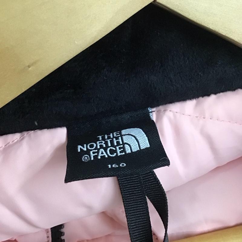 ザノースフェイス THE NORTH FACE ジャケット、上着 ダウンジャケット nj1dp53u 1996ECONUPTSEDOWNJACKET ジップアップジャケット アウター 160cm ロゴ、文字 黒 / ブラック / X 桃 / ピンク /  ボーイズ USED 古着 中古 10125123