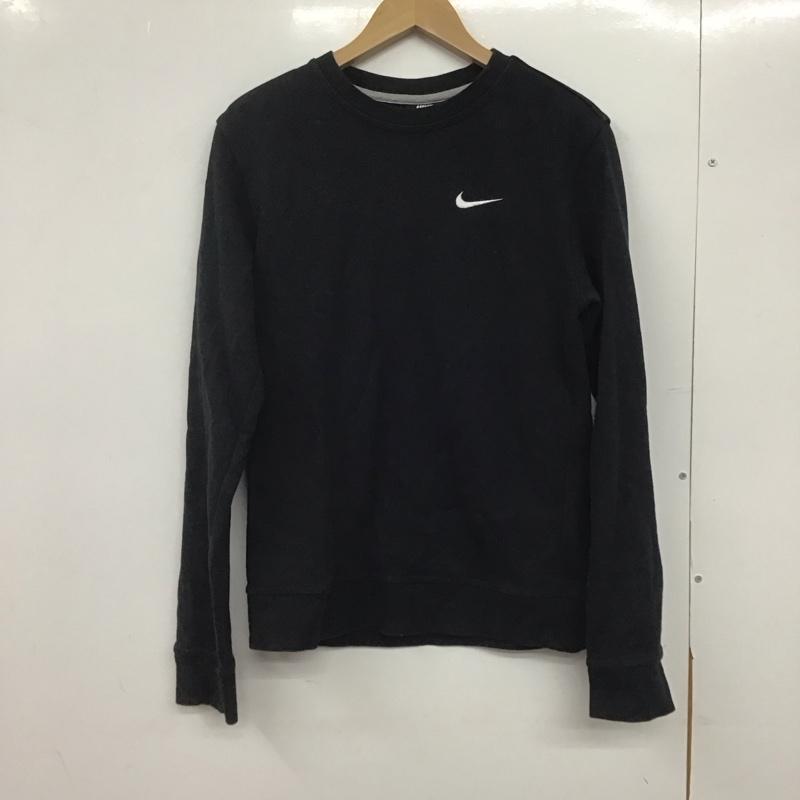 ナイキ NIKE トレーナー 長袖 aa3178-010 長袖トレーナー スウェット クルーネック S ロゴ、文字 黒 / ブラック /  メンズ USED 古着 中古 10146448