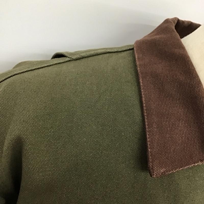 カーハート Carhartt ジャケット、上着 ジャケット、ブレザー ジップアップジャケット ジャンパー ジャケット カジュアルジャケット アウター M ロゴ、文字 カーキ / カーキ /  メンズ USED 古着 中古 10124237