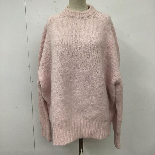 ザラ ZARA ニット、セーター 長袖 長袖ニットカットソー クルーネックカットソー セーター S 無地 桃 / ピンク /  レディース USED 古着 中古 10112112
