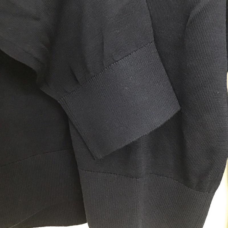 ザラ ZARA ポロシャツ 長袖 長袖ポロシャツ 長袖カットソー カラーシャツ L 無地 紺 / ネイビー /  メンズ USED 古着 中古 10136819