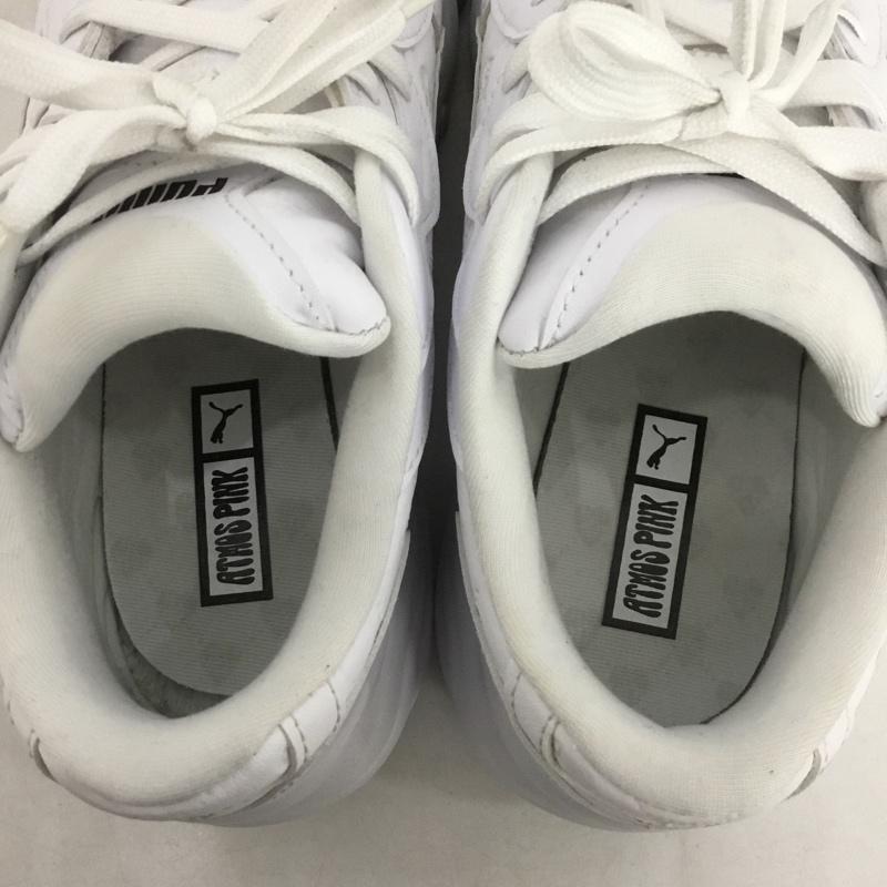 プーマ PUMA スニーカー スニーカー 385335-01 PULSAR WEDGE パルサーウェッジ ATMOS PINK 24cm 箱有 24.0cm ロゴ、文字 白 / ホワイト /  レディース USED 古着 中古 10141542