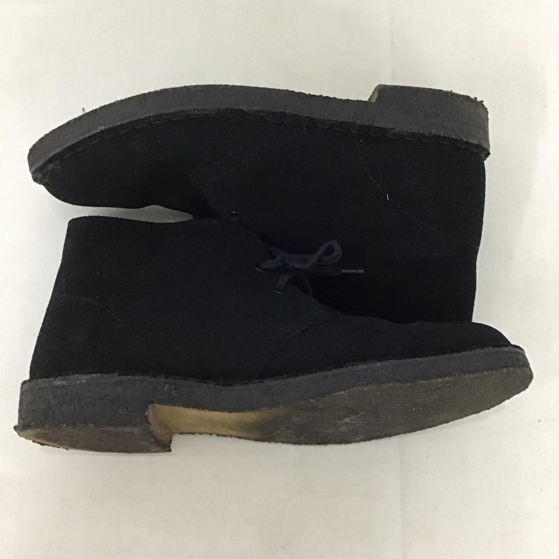 クラークス Clarks ブーツ ショートブーツ デザートブーツ 39.5 US：6 無地 黒 / ブラック /  メンズ USED 古着 中古 10141046