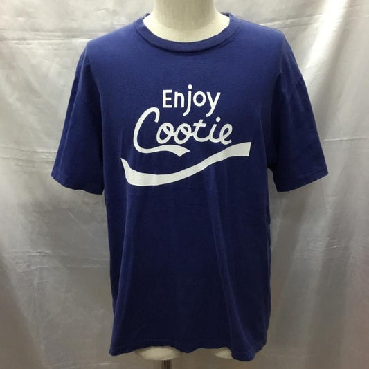 クーティー COOTIE Tシャツ 半袖 cte-16a330 COOTIEPrintS/STee 半袖カットソー プリントTシャツ L ロゴ、文字 青 / ブルー /  メンズ USED 古着 中古 10114594