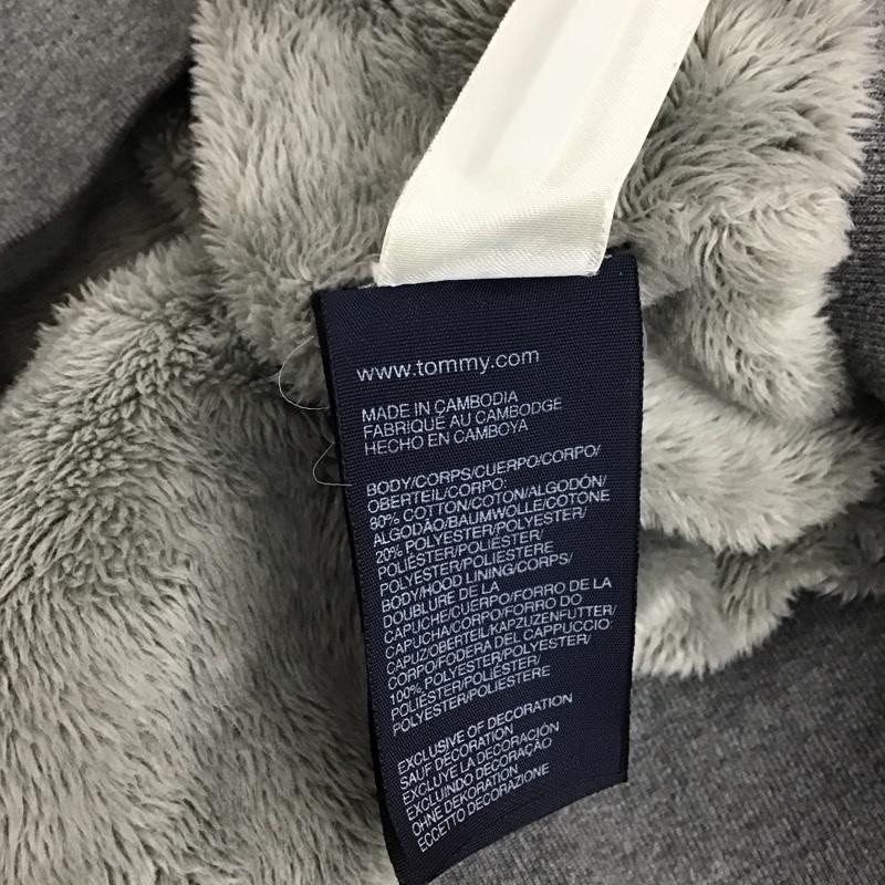 トミーヒルフィガー TOMMY HILFIGER パーカー 長袖 L 無地 灰 / グレー /  メンズ USED 古着 中古 10124058