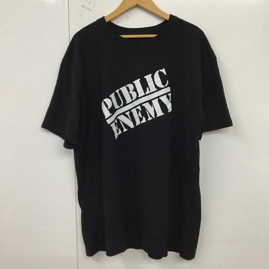 古着 USED Tシャツ 半袖 PUBLIC ENEMY ヒップホップ バンドTシャツ XXL ロゴ、文字 黒 / ブラック /  メンズ USED 古着 中古 10123371