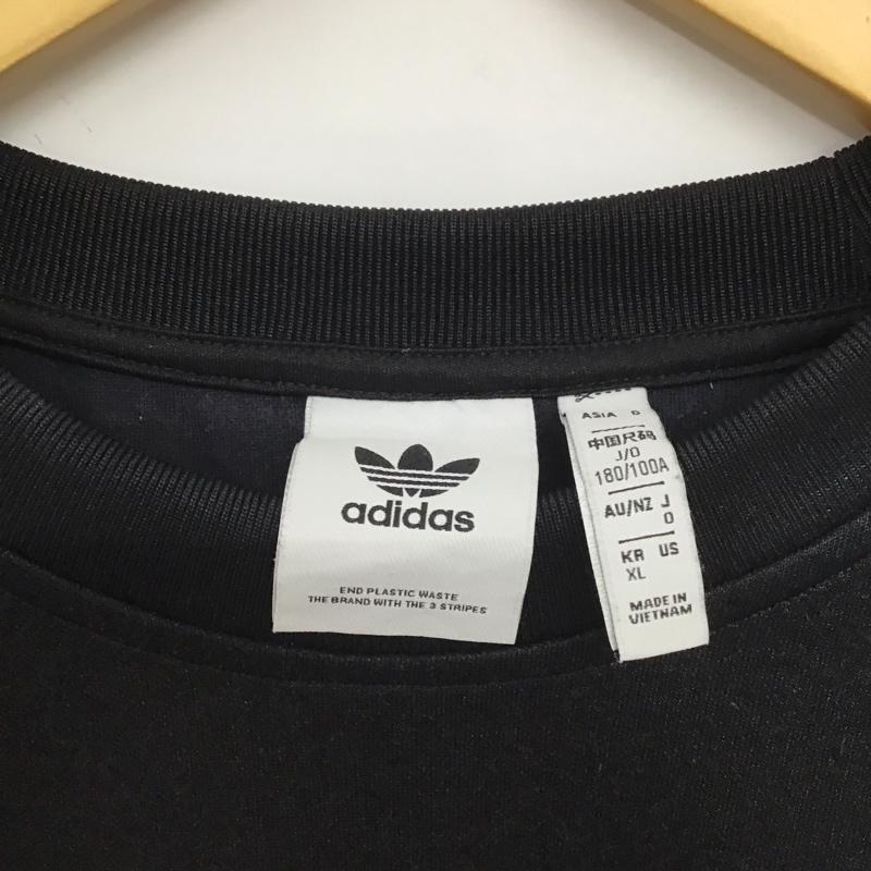 アディダス adidas トレーナー 長袖 hc1918 トレーナー 長袖スウェット 0 ロゴ、文字 黒 / ブラック /  メンズ USED 古着 中古 10148101
