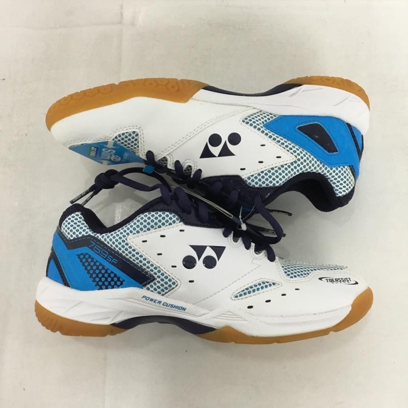 ヨネックス YONEX スニーカー スニーカー SHB769SF パワークッション769SF バドミントンシューズ 23.5cm 箱有 23.5cm ロゴ、文字 白 / ホワイト / X 青 / ブルー / X 紺 / ネイビー /  レディース USED 古着 中古 10147946