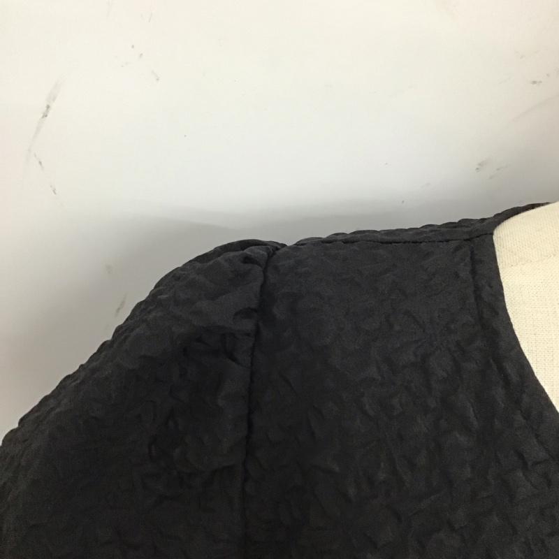 フリークスストア FREAK S STORE ワンピース ひざ丈スカート 1113248903230 フクレジャガードパフスリーブリボンミニワンピース 半袖 FREE  黒 / ブラック /  レディース USED 古着 中古 10120745